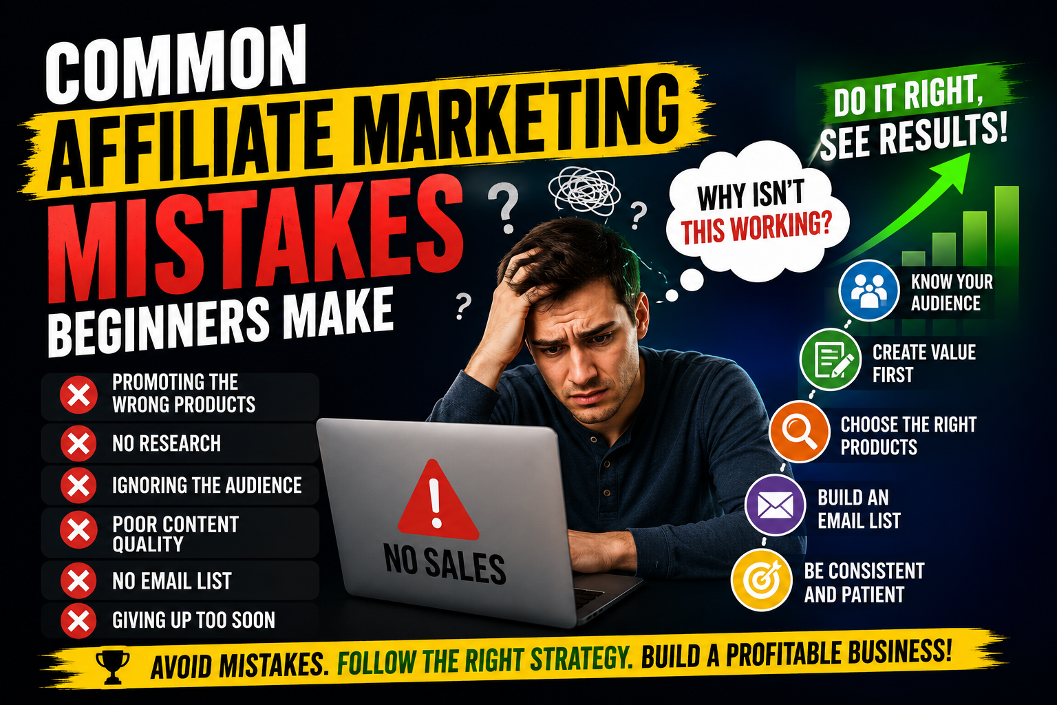 Common Affiliate Marketing Mistakes Beginners Make